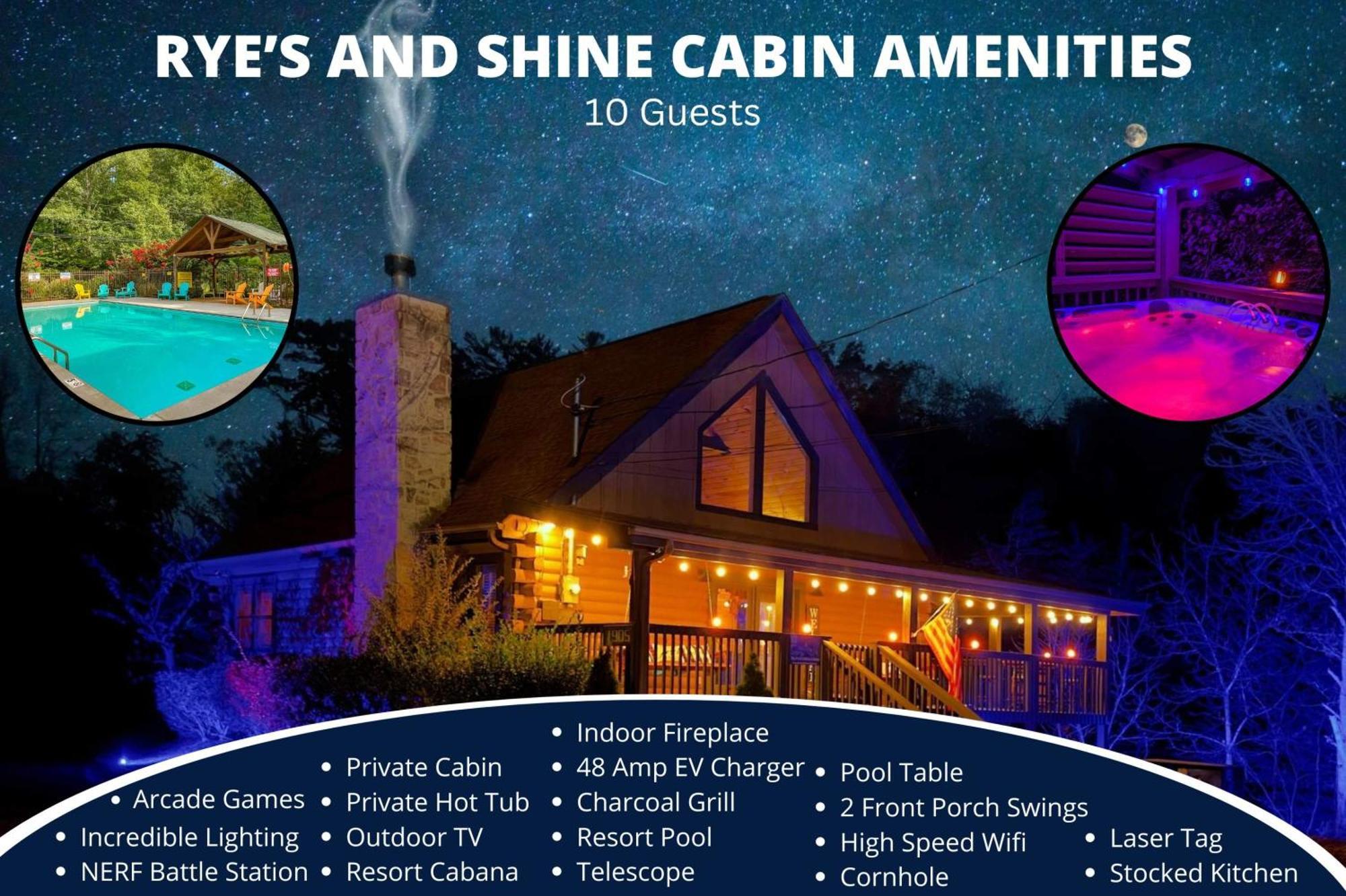 Ryes And Shine Bootlegger'S Cabin! Hot Tub* Pool* Arcade* Billiards *Ev * Pet Friendly 塞维尔维尔 外观 照片
